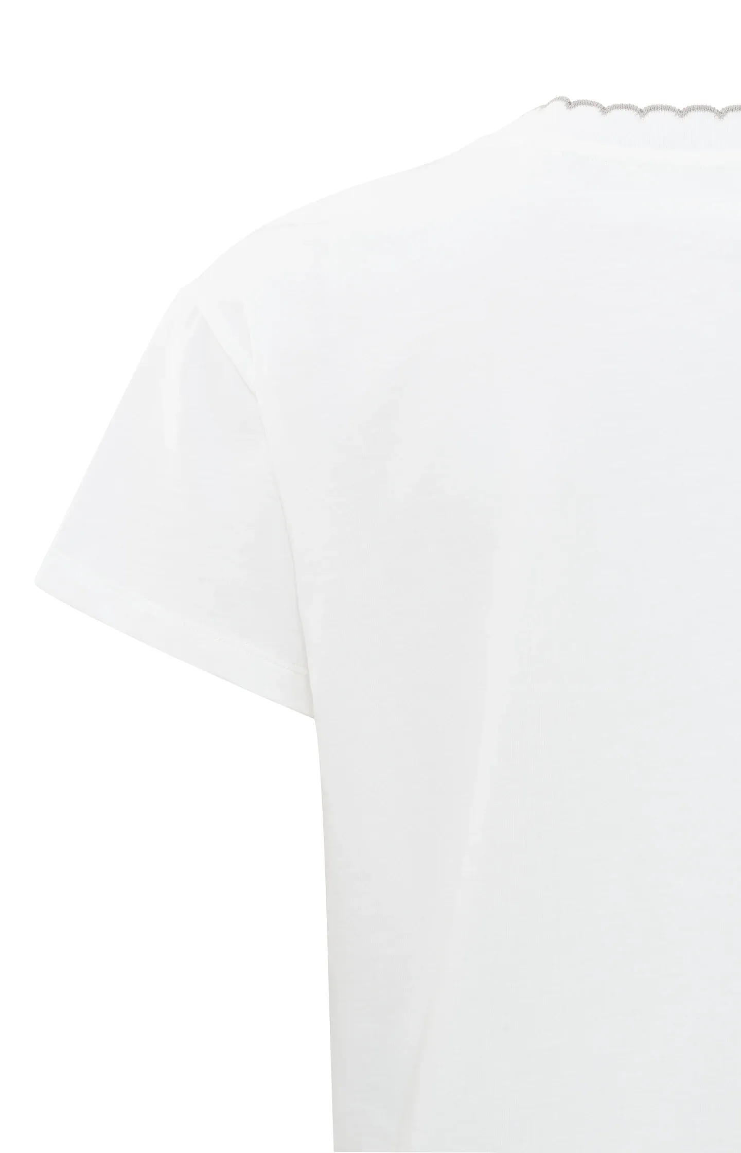 Yaya Rib Neckline Tee - Pure White sold by Boutique with Grace product image thumbnail 4