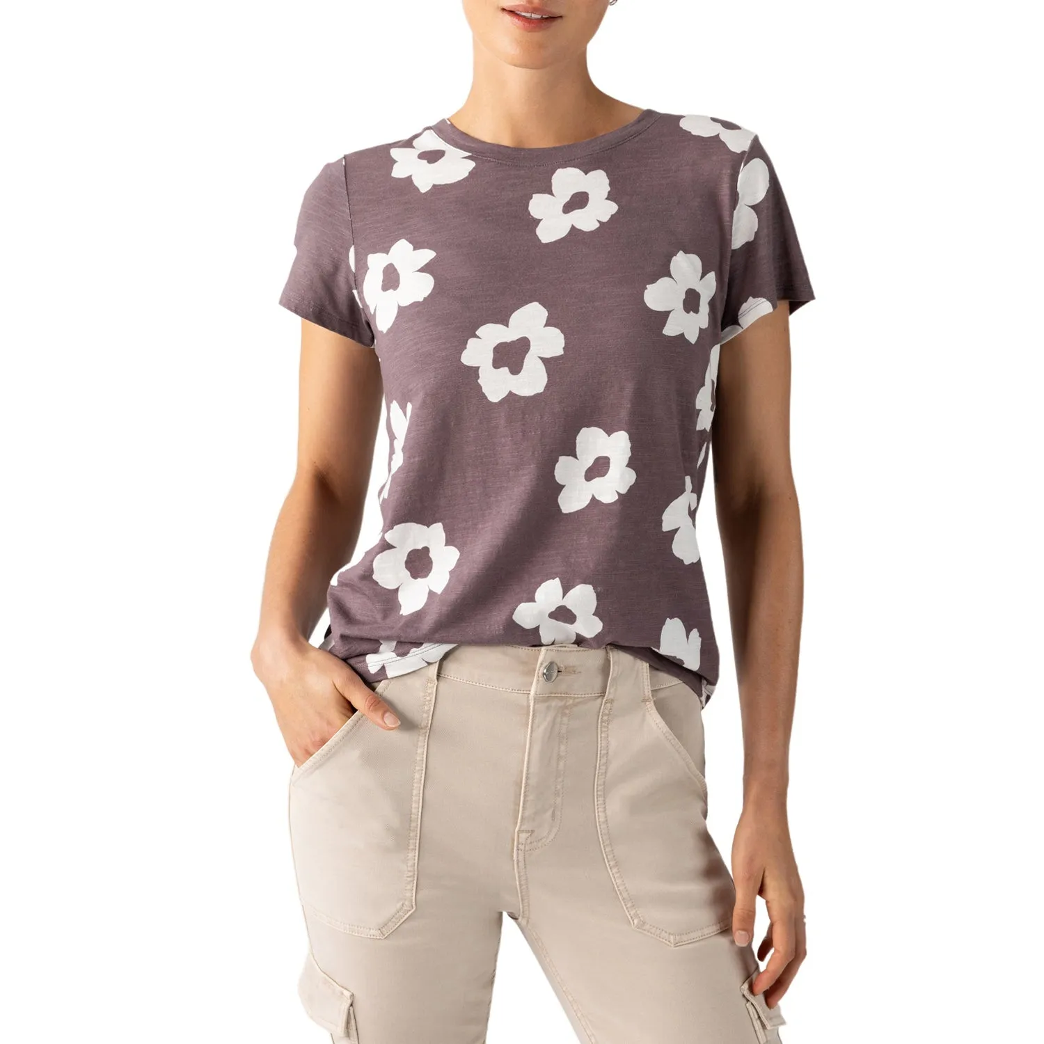 Sanctuary Perfect Tee - Cocoa Flower Pop sold by Boutique with Grace product image thumbnail 2