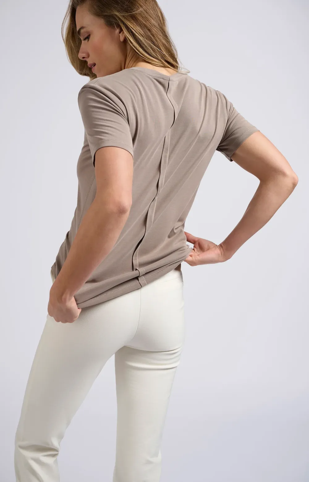 Yaya Round Neck Tee - Pebble Grey sold by Boutique with Grace product image thumbnail 2