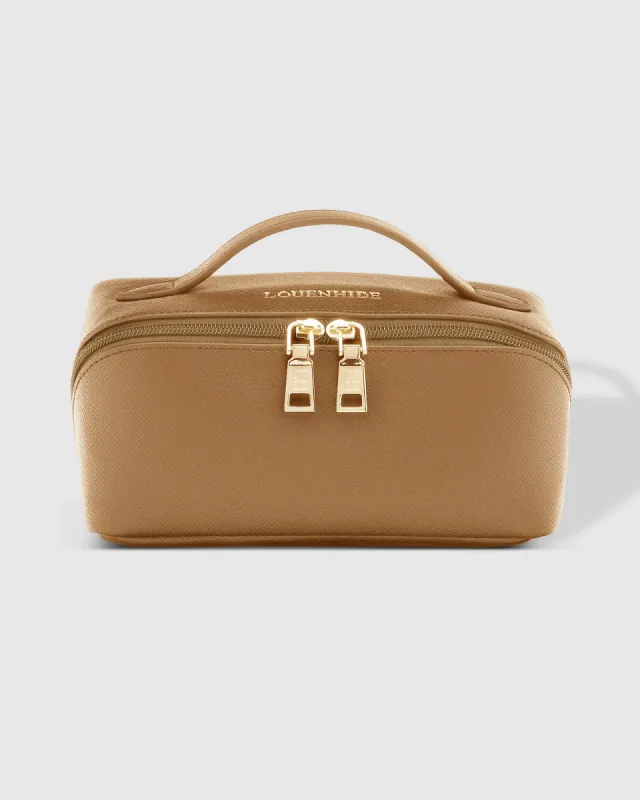 Louenhide Ellis Makeup Bag - Camel sold by Boutique with Grace