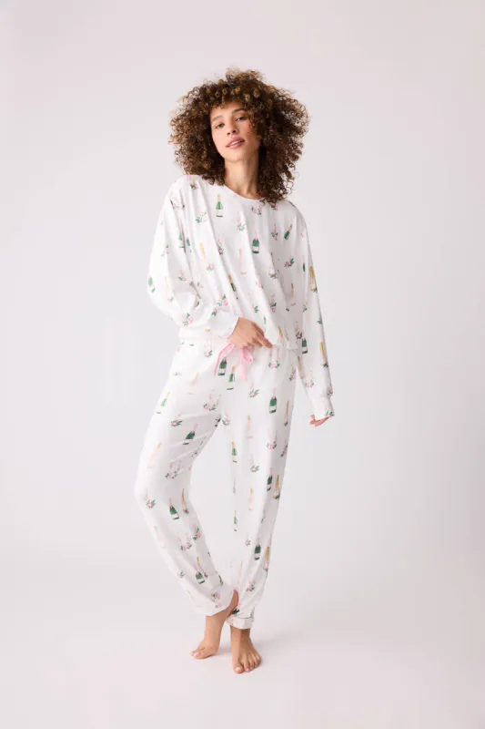 PJ Salvage Breakfast of Champs PJ Set - Ivory sold by Boutique with Grace