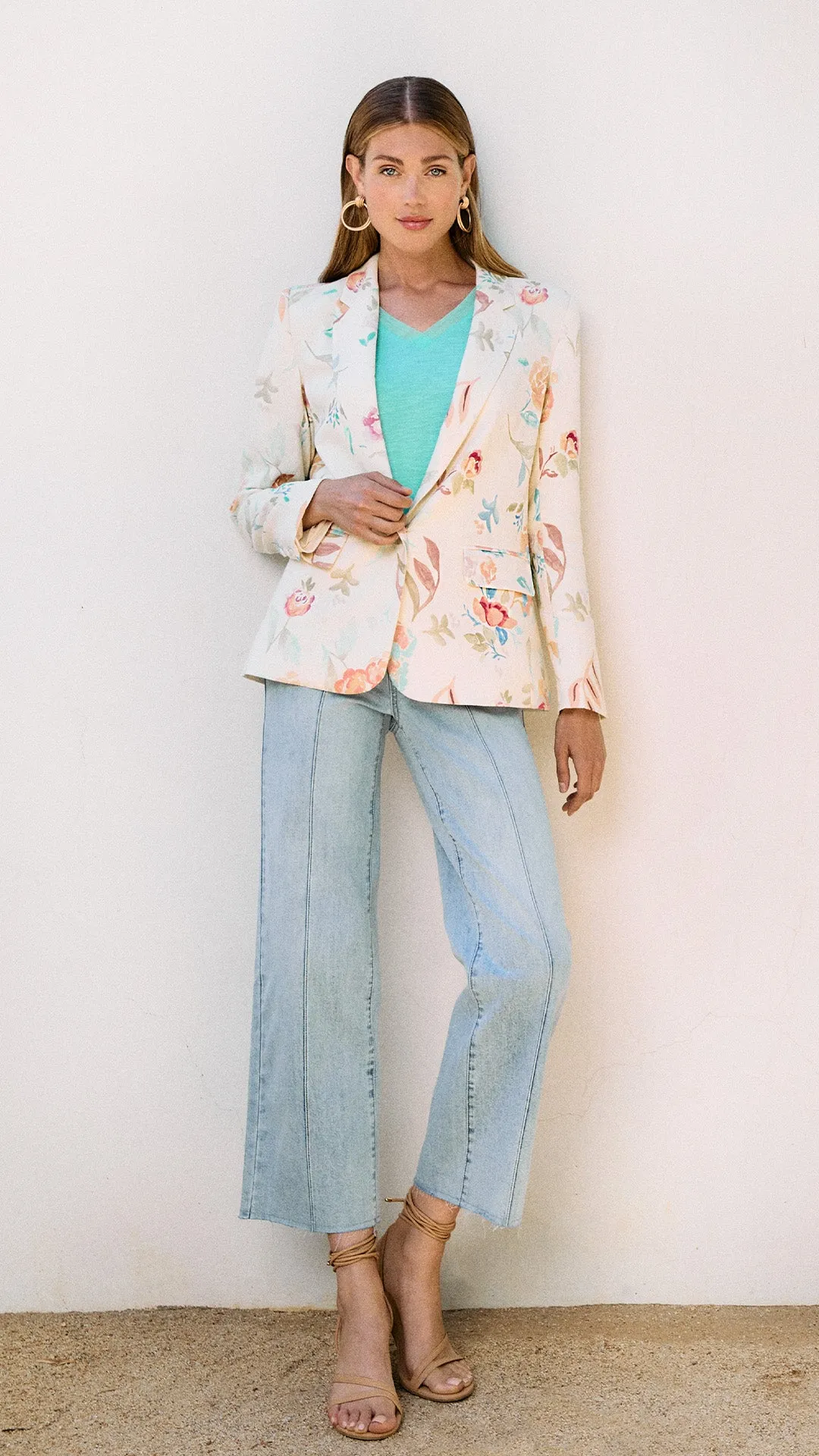 FDJ Olivia Wide Ankle - Pale Wash sold by Boutique with Grace