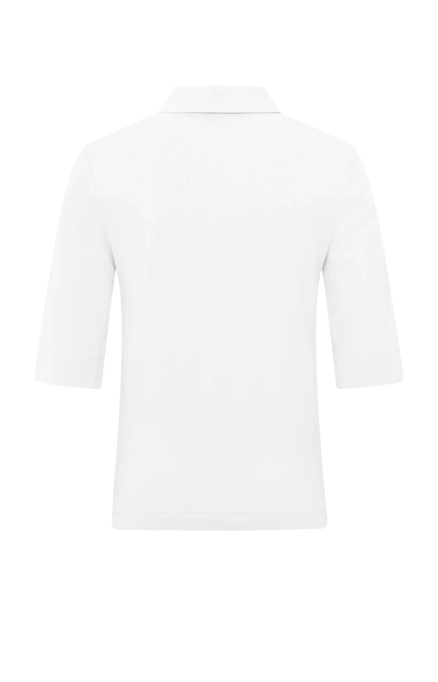 Yaya Fine Rib Jersey Polo - Pure White sold by Boutique with Grace product image thumbnail 3