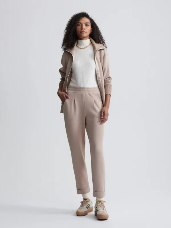 Varley Rolled Cuff Pant 28.5” - Light Taupe sold by Boutique with Grace