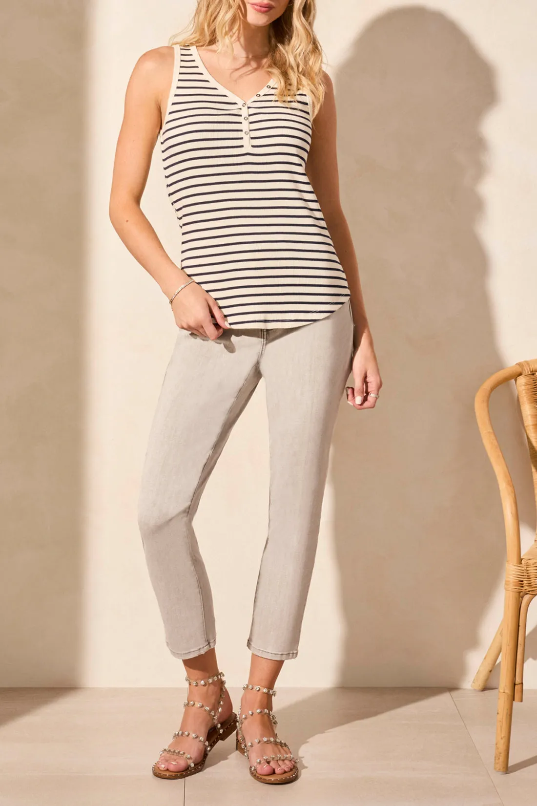 Tribal Henley Tank with Buttons sold by Boutique with Grace product image thumbnail 2