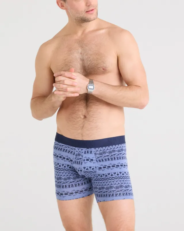 Saxx DropTemp Cooling Cotton Boxer Brief Fly - 19th Hole Stripe sold by Boutique with Grace