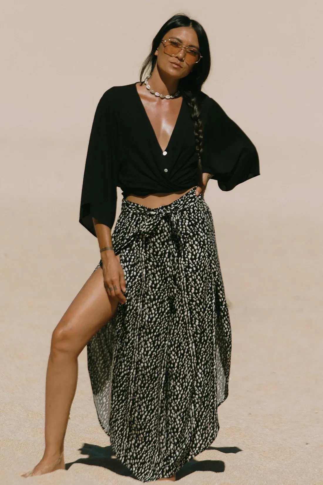 Tribal Printed Cover-Up Pants - Ibiza sold by Boutique with Grace