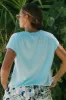 Tribal Cap Sleeve Crew Neck - Blue Elixir sold by Boutique with Grace