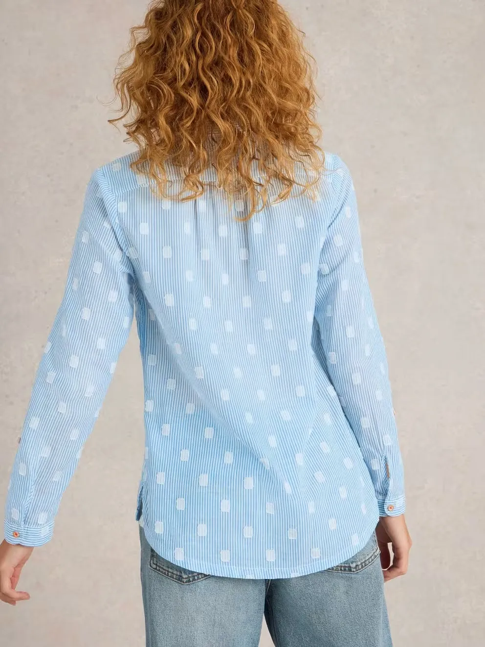 White Stuff Sophie Organic Cotton Shirt - Blue Multi sold by Boutique with Grace product image thumbnail 4