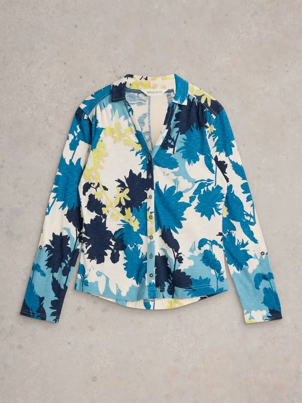 White Stuff Annie Jersey Shirt - White Multi sold by Boutique with Grace product image thumbnail 5