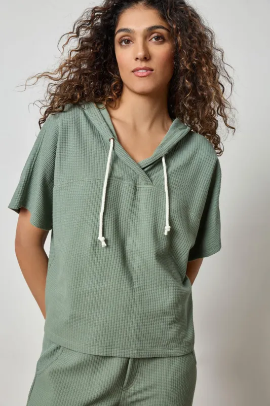 Lilla P Hoodie Poncho - Seagrass made by Lilla P