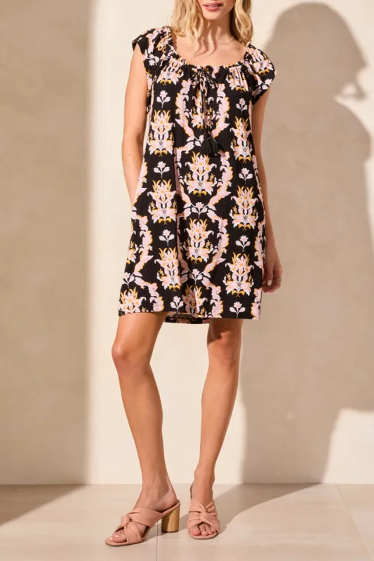 Tribal Tie Front Dress - Tea Rose made by Tribal