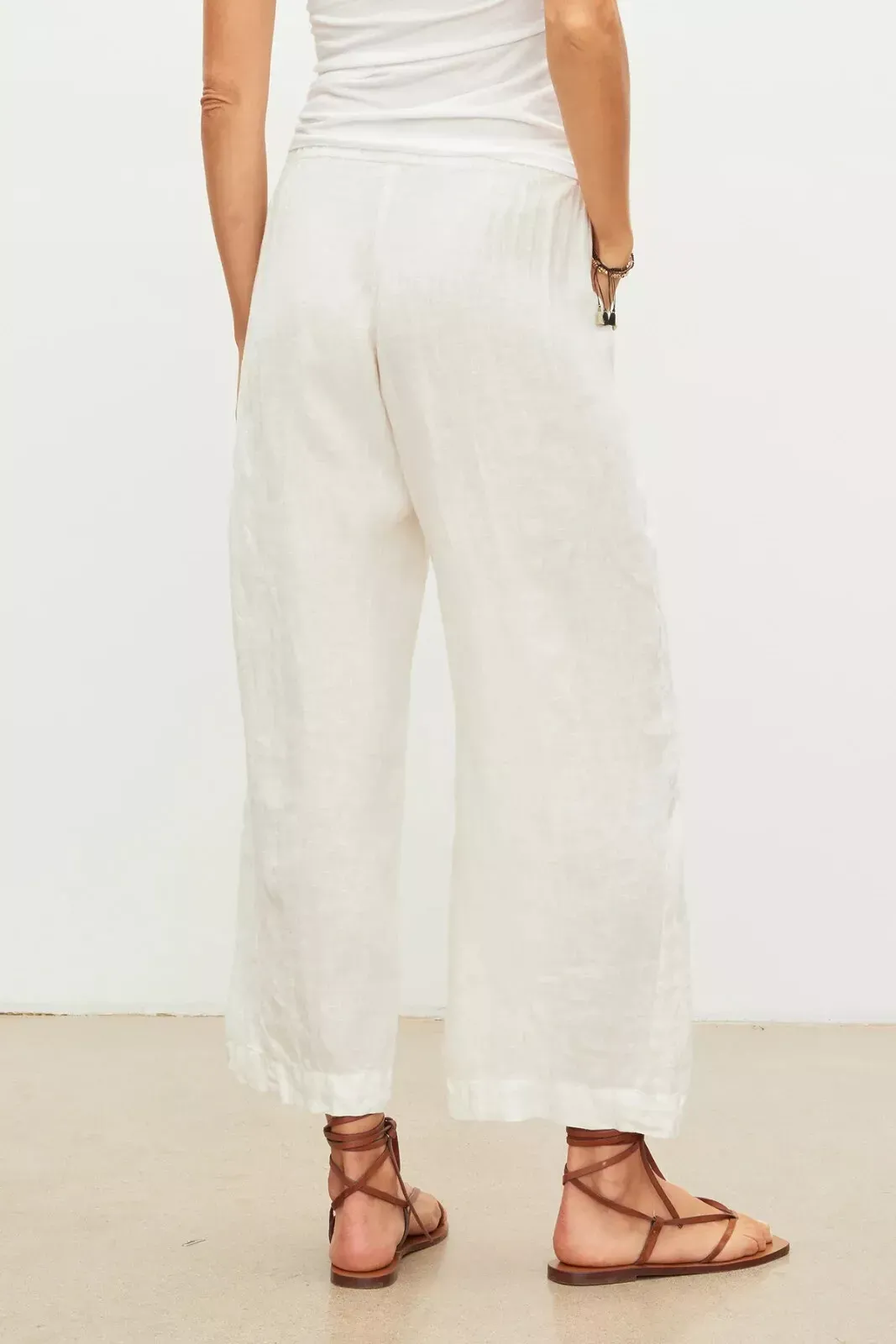 Velvet Lola Woven Linen Pant - Chalk sold by Boutique with Grace product image thumbnail 2