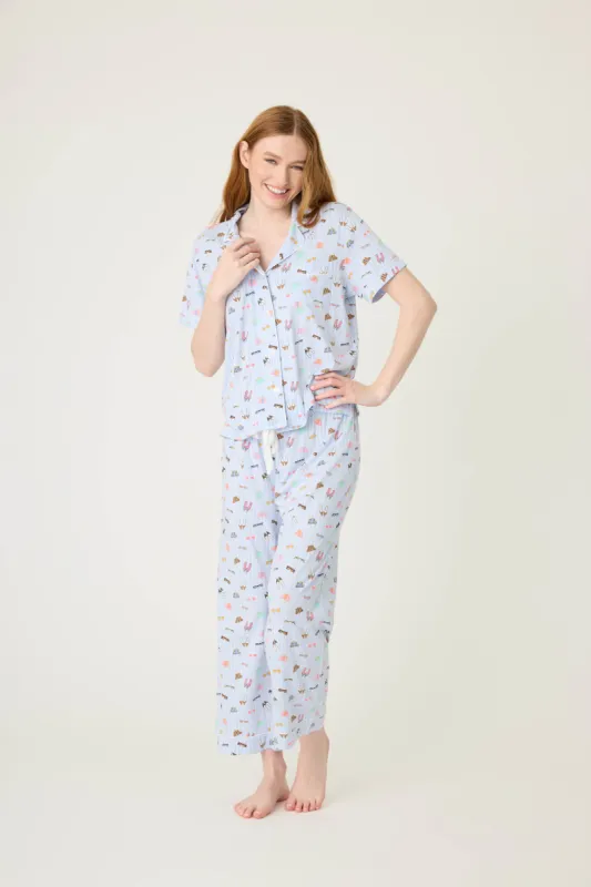 PJ Salvage Whimsy PJ Set - Blue Whisper sold by Boutique with Grace