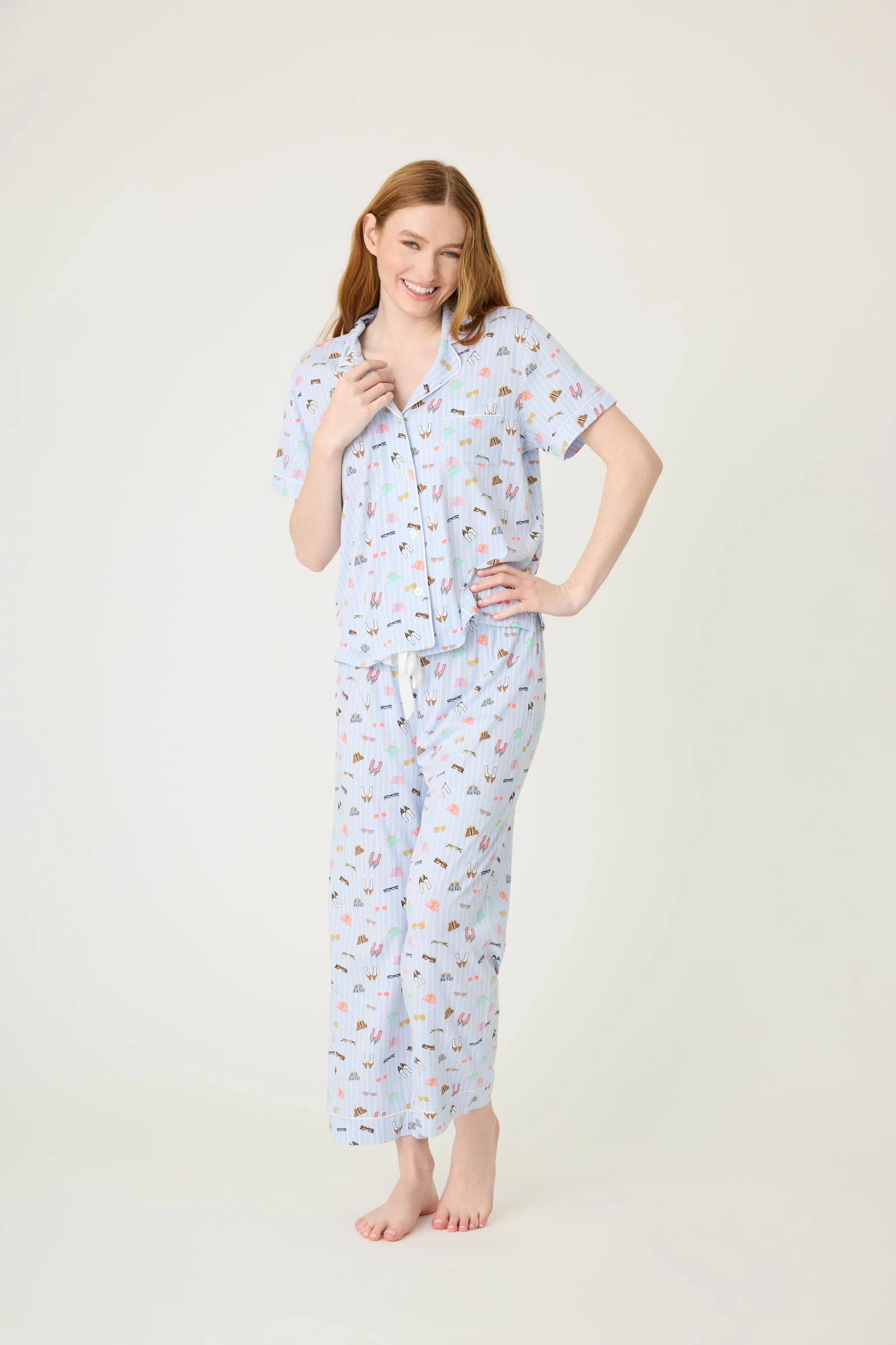 PJ Salvage Whimsy PJ Set - Blue Whisper sold by Boutique with Grace