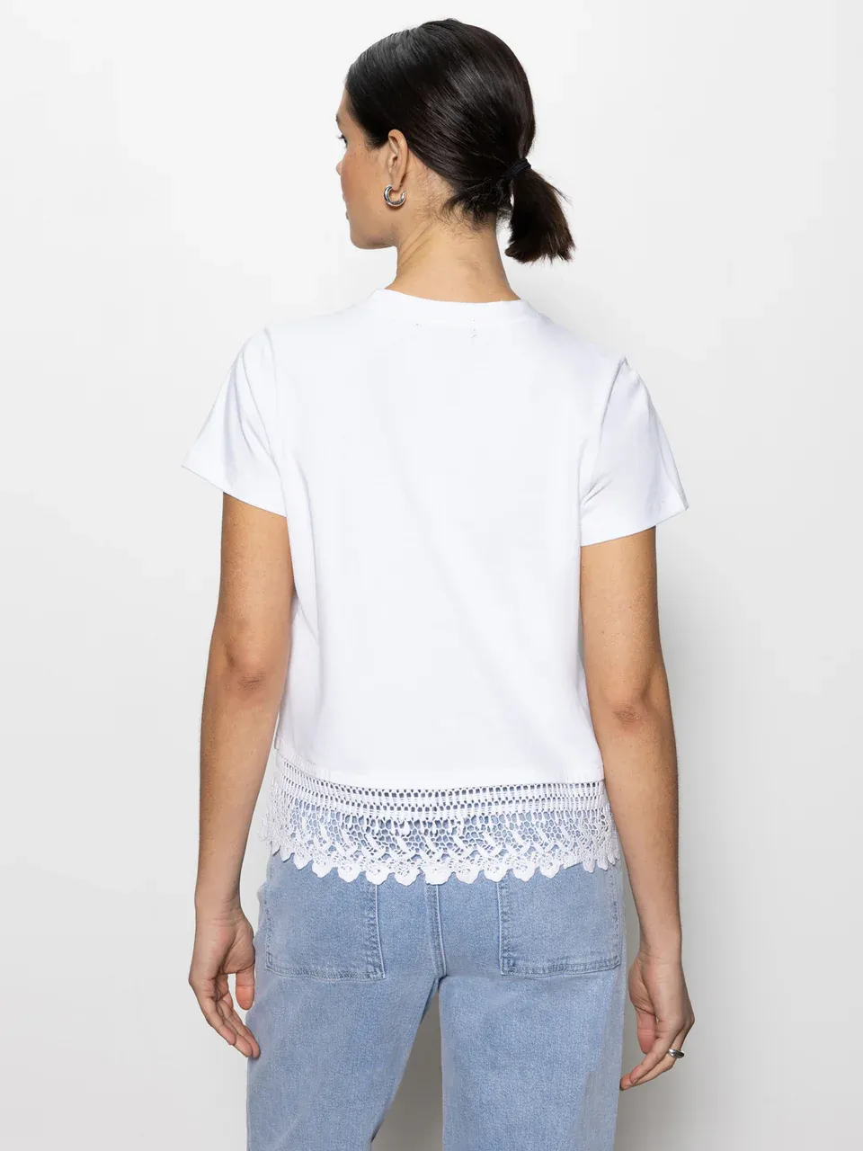 Sanctuary Lace Remix Tee - White sold by Boutique with Grace product image thumbnail 4