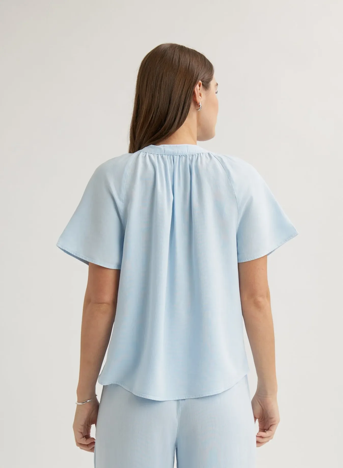 Bella Dahl Flowy SS Blouse - Clear Water sold by Boutique with Grace product image thumbnail 3