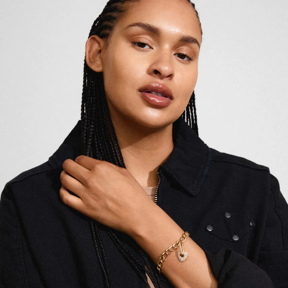 Pilgrim Crystal Heart Charm - Gold sold by Boutique with Grace product image thumbnail 3