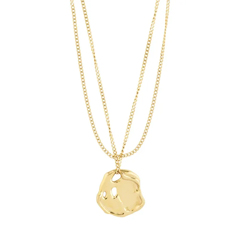 Pilgrim Dawn Recycled 2 in 1 Necklace - Gold sold by Boutique with Grace