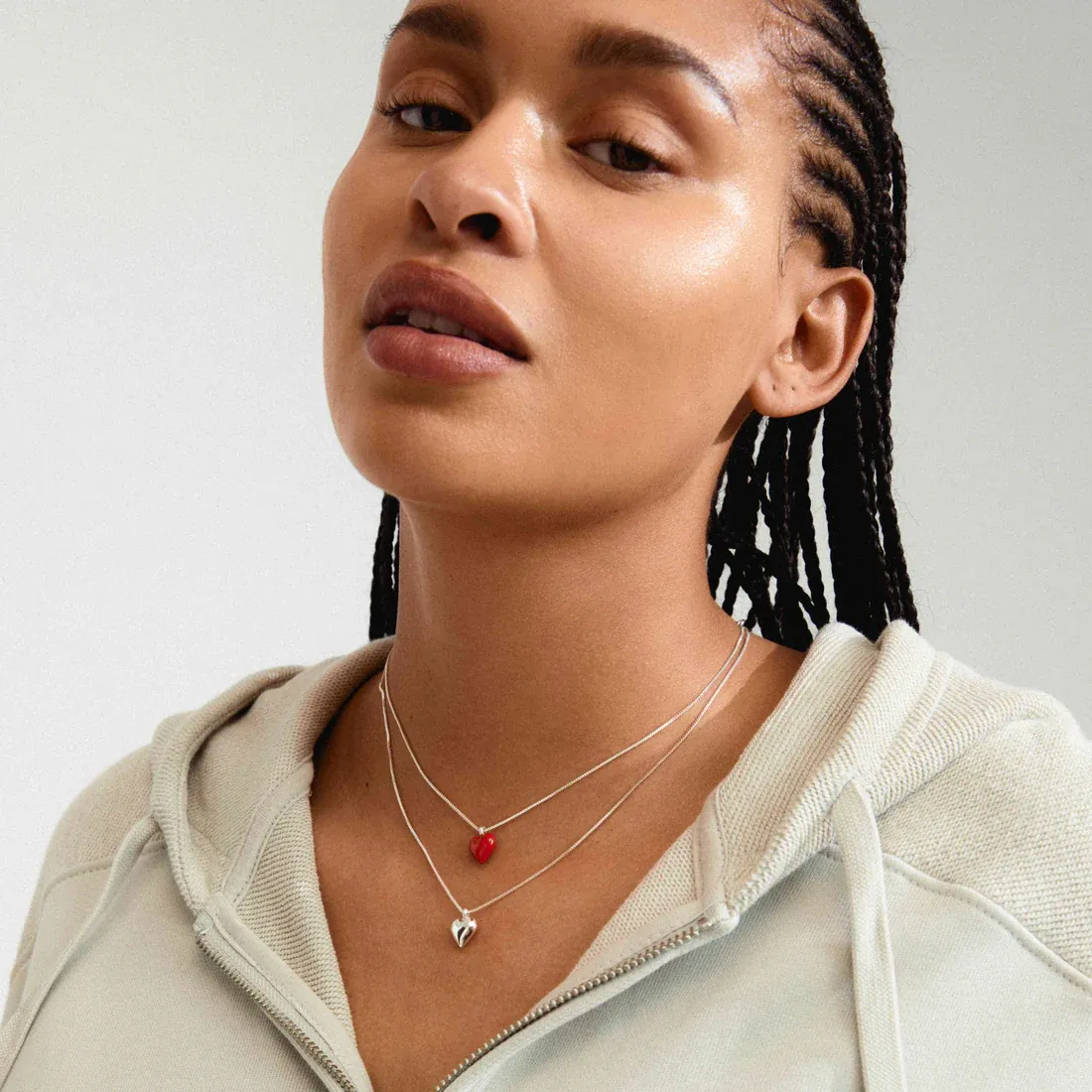 Pilgrim Maeve Recycled 2 in 1 Necklace - Silver sold by Boutique with Grace