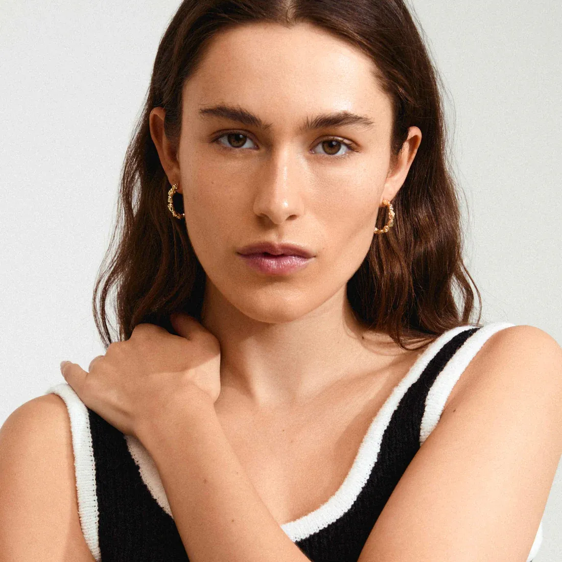 Pilgrim Tide Hoop Earrings - Gold sold by Boutique with Grace