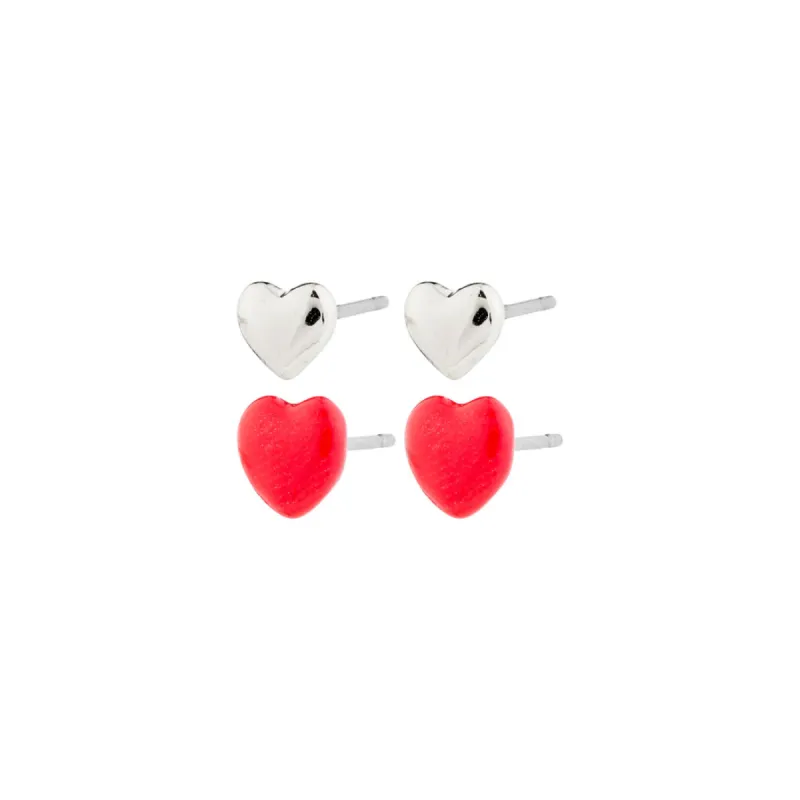 Pilgrim Maeve Recycled 2 in 1 Earring Set - Silver sold by Boutique with Grace
