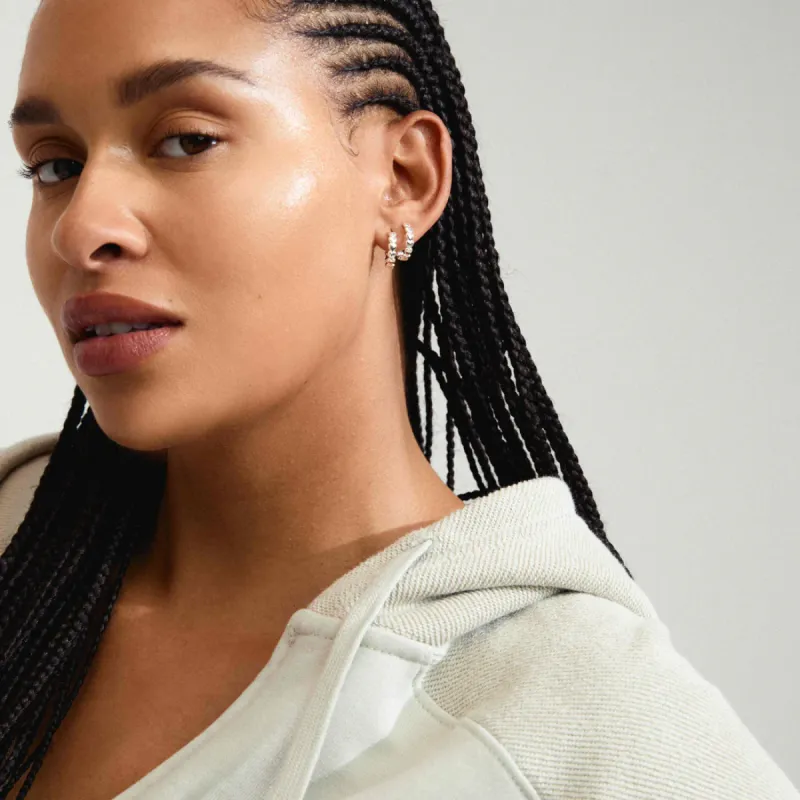 Pilgrim Maeve Recycled Hoop Earrings - Silver sold by Boutique with Grace