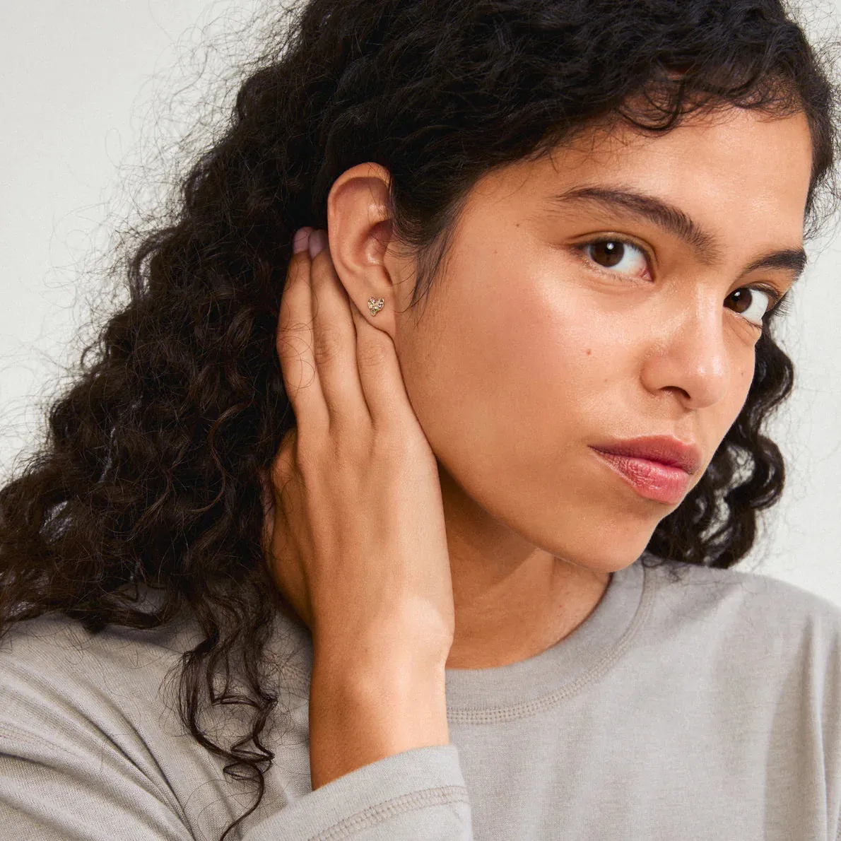 Pilgrim Ryan Recycled Heart Earrings - Gold sold by Boutique with Grace product image thumbnail 2