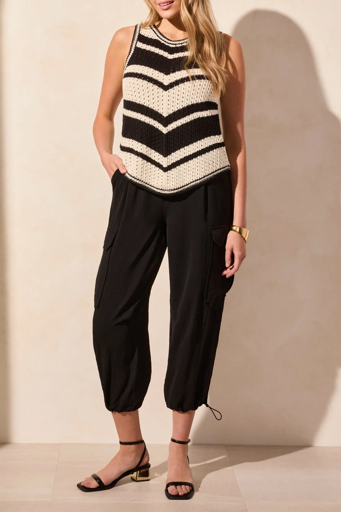 Tribal Crew Neck Racer Back Sweater - Black sold by Boutique with Grace product image thumbnail 2