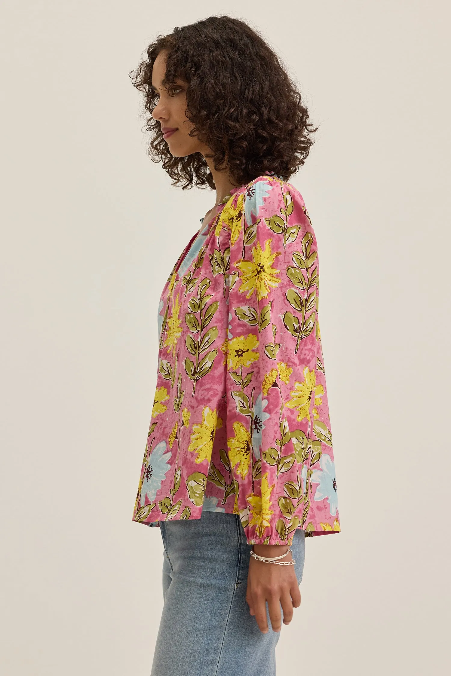 Velvet Marysia Garden Print Top - Posy sold by Boutique with Grace product image thumbnail 2