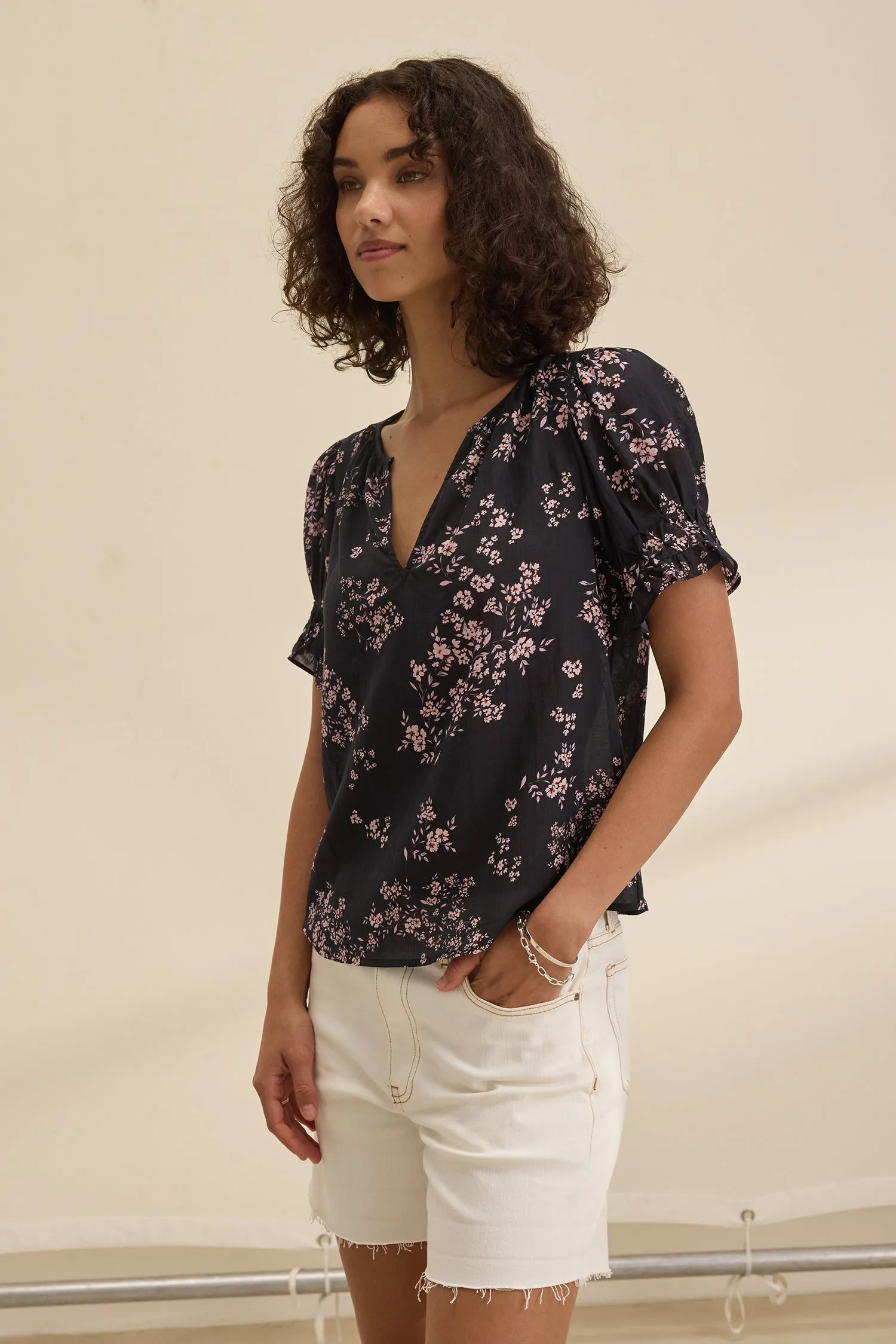 Velvet Leslie Print Blouse - Meadow sold by Boutique with Grace product image thumbnail 2