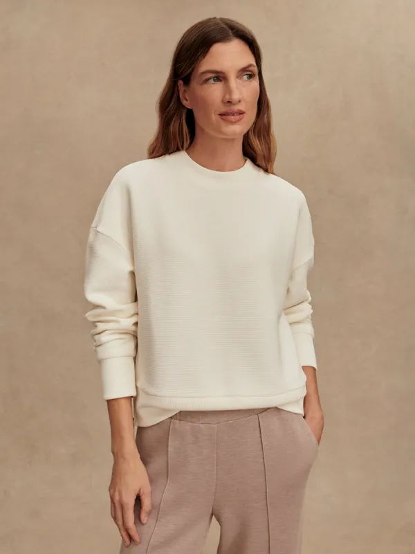 Varley Addelyn Sweater - Ivory sold by Boutique with Grace