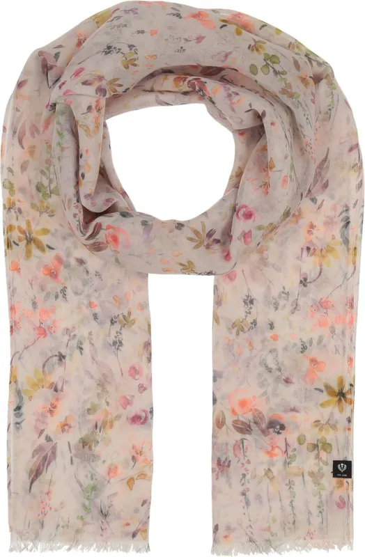 V. Fraas Sustainability Edition Dainty Flowers Scarf - Pale Peach sold by Boutique with Grace