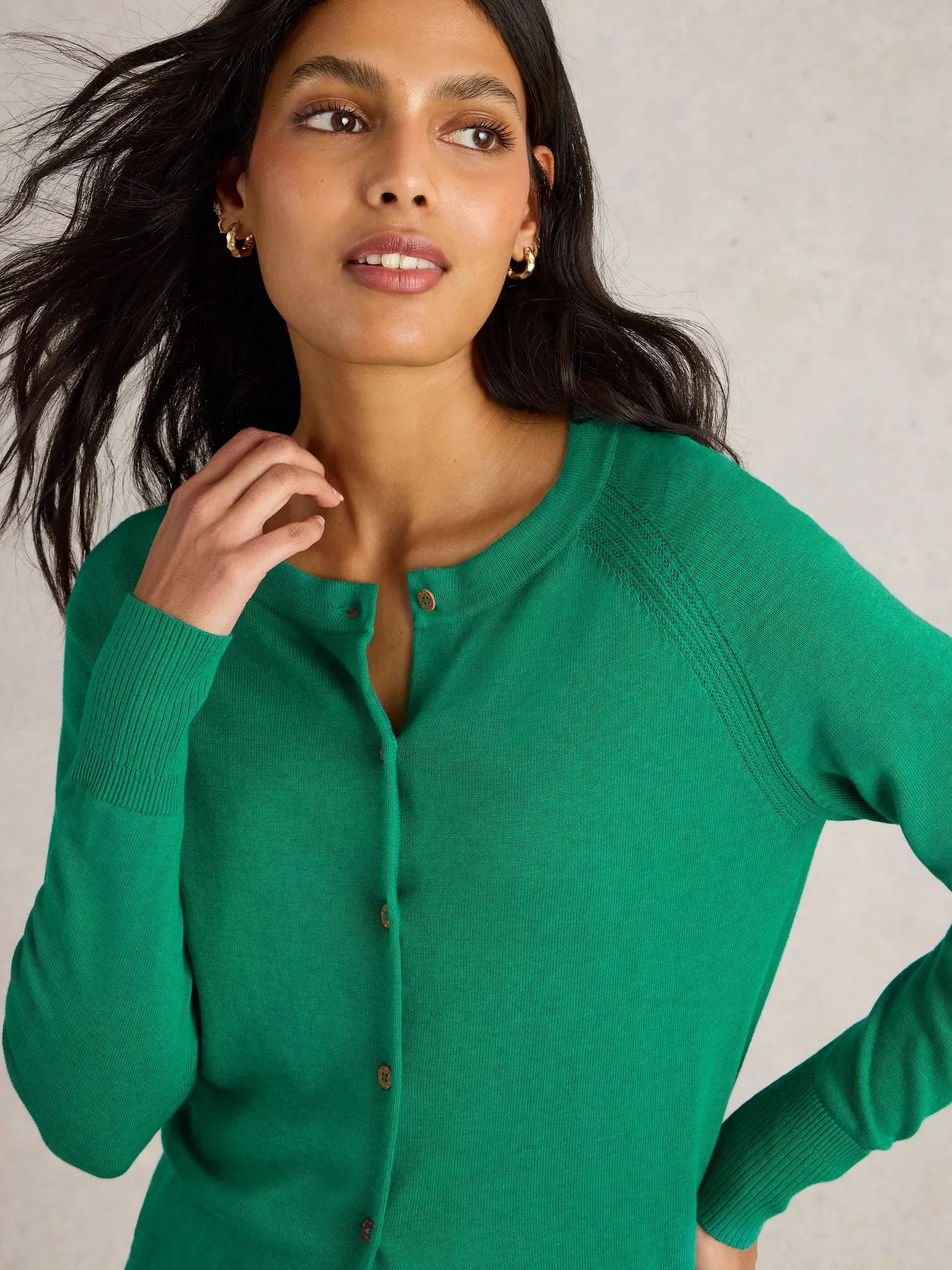 White Stuff Lulu Cardi - Bright Green sold by Boutique with Grace product image thumbnail 2