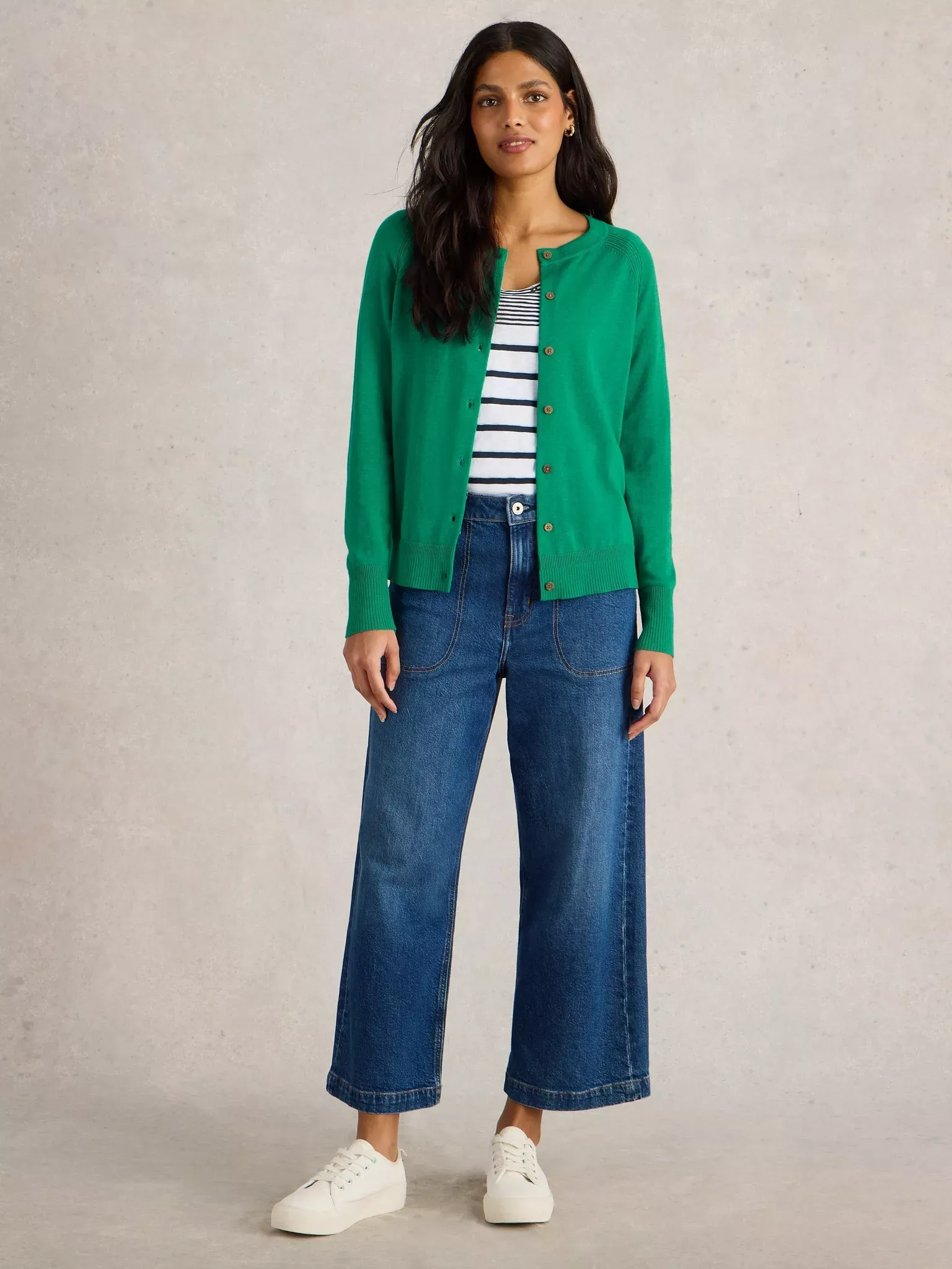 White Stuff Lulu Cardi - Bright Green sold by Boutique with Grace