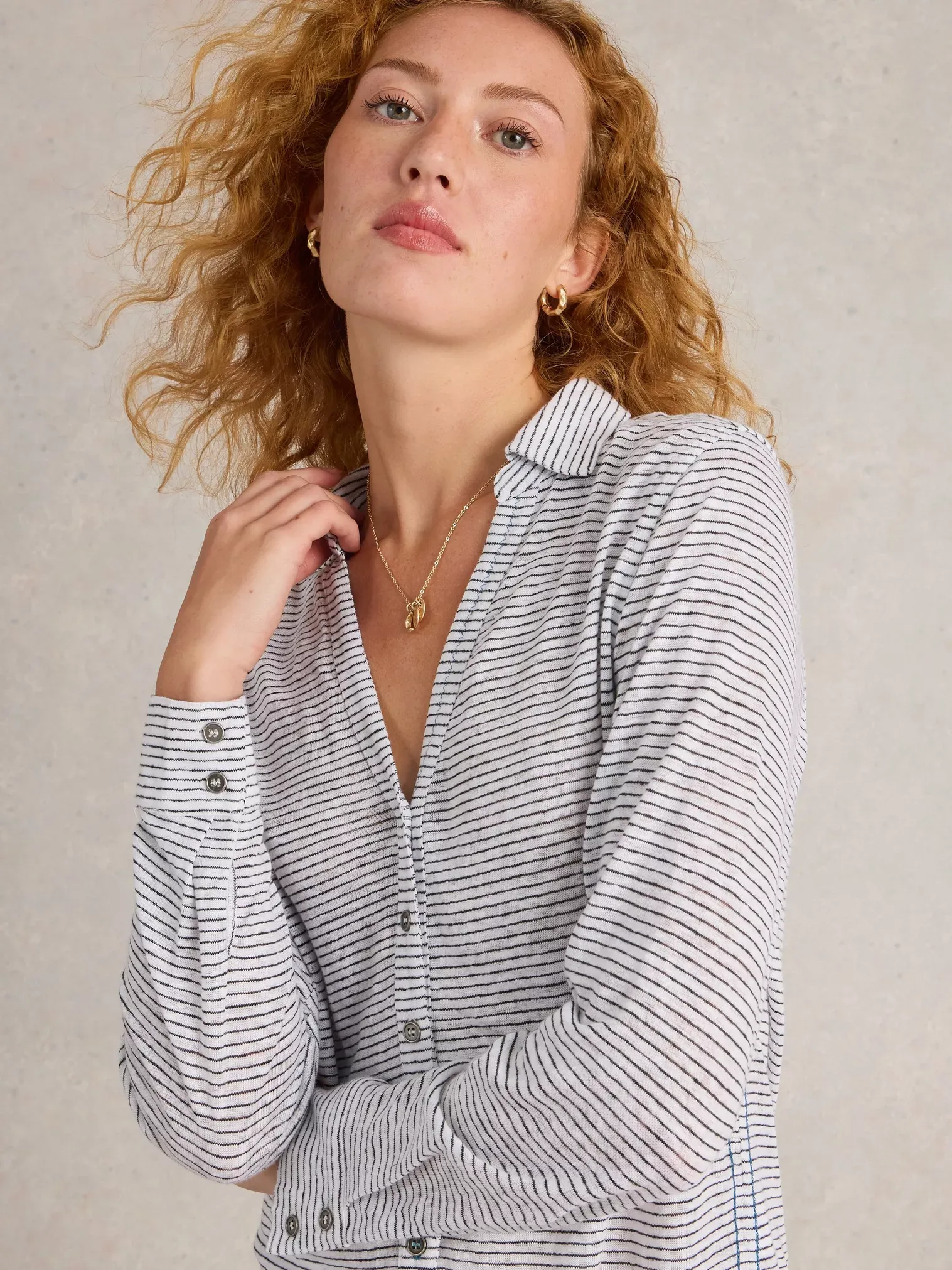 White Stuff Charlie Linen Shirt - White Multi sold by Boutique with Grace product image thumbnail 3