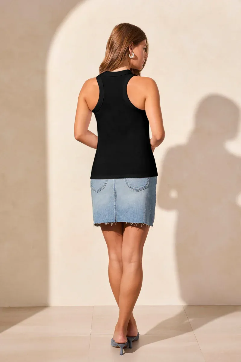 Tribal Racerback Tank - Black sold by Boutique with Grace product image thumbnail 3