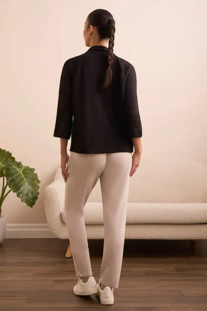 Tribal Active Henley Top - Black sold by Boutique with Grace product image thumbnail 3