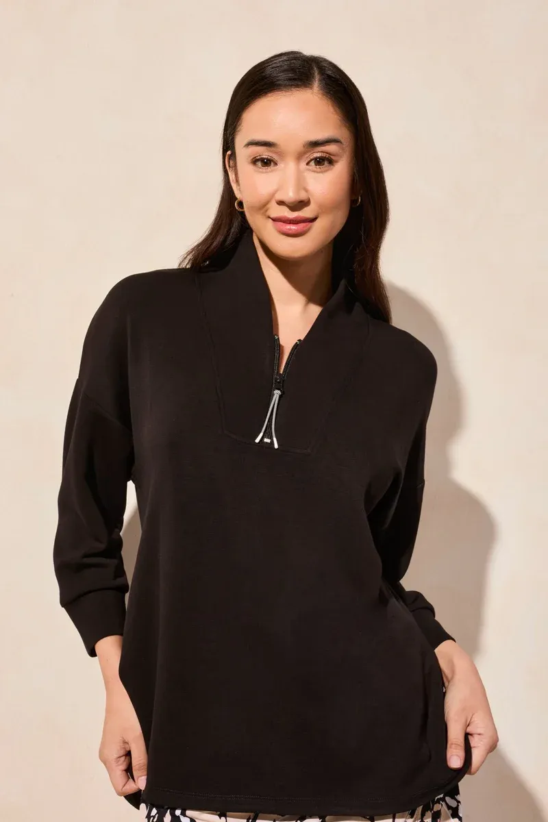 Tribal Active 3/4 Sleeve Top - Black sold by Boutique with Grace product image thumbnail 3