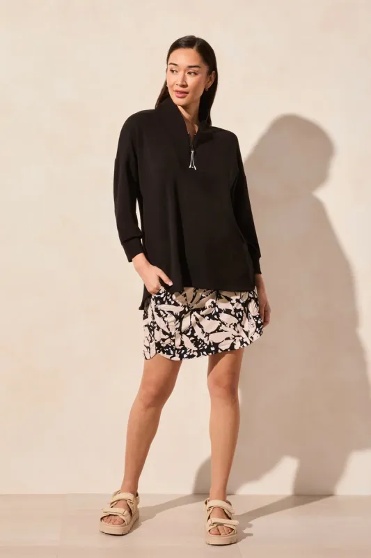 Tribal Active 3/4 Sleeve Top - Black sold by Boutique with Grace