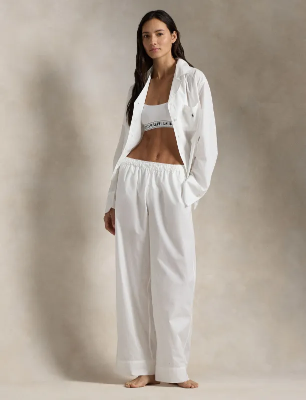 Polo Ralph Lauren Long Sleeve PJ Set - White Cloud sold by Boutique with Grace