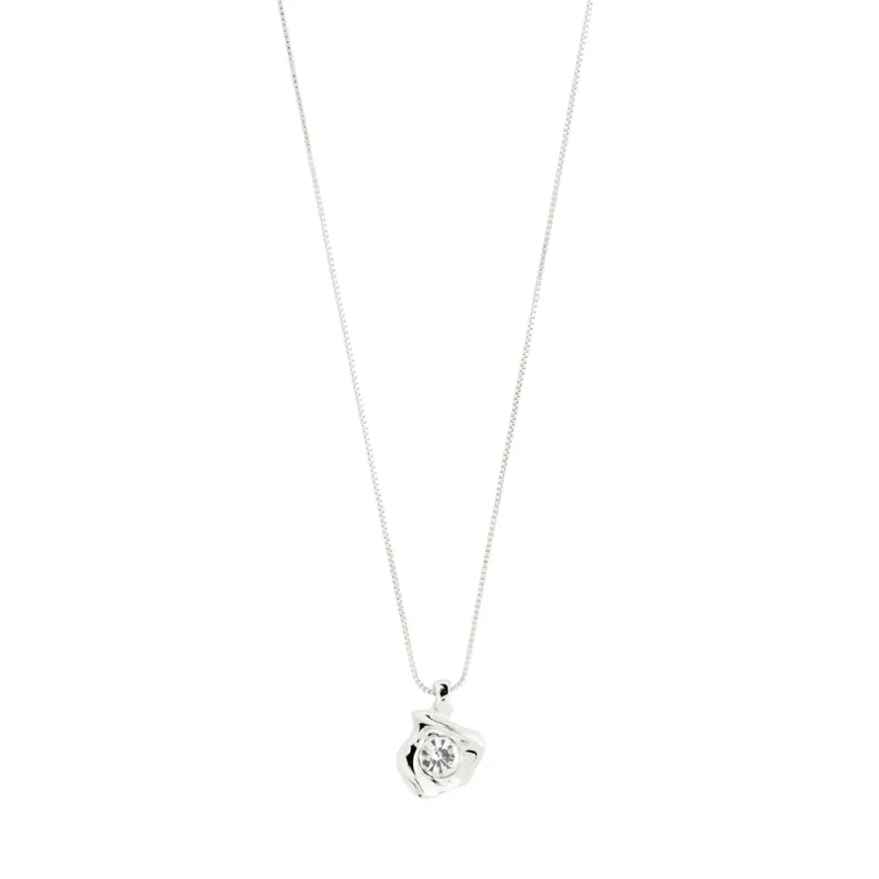 Pilgrim Sunset Recycled Crystal Necklace - Silver sold by Boutique with Grace