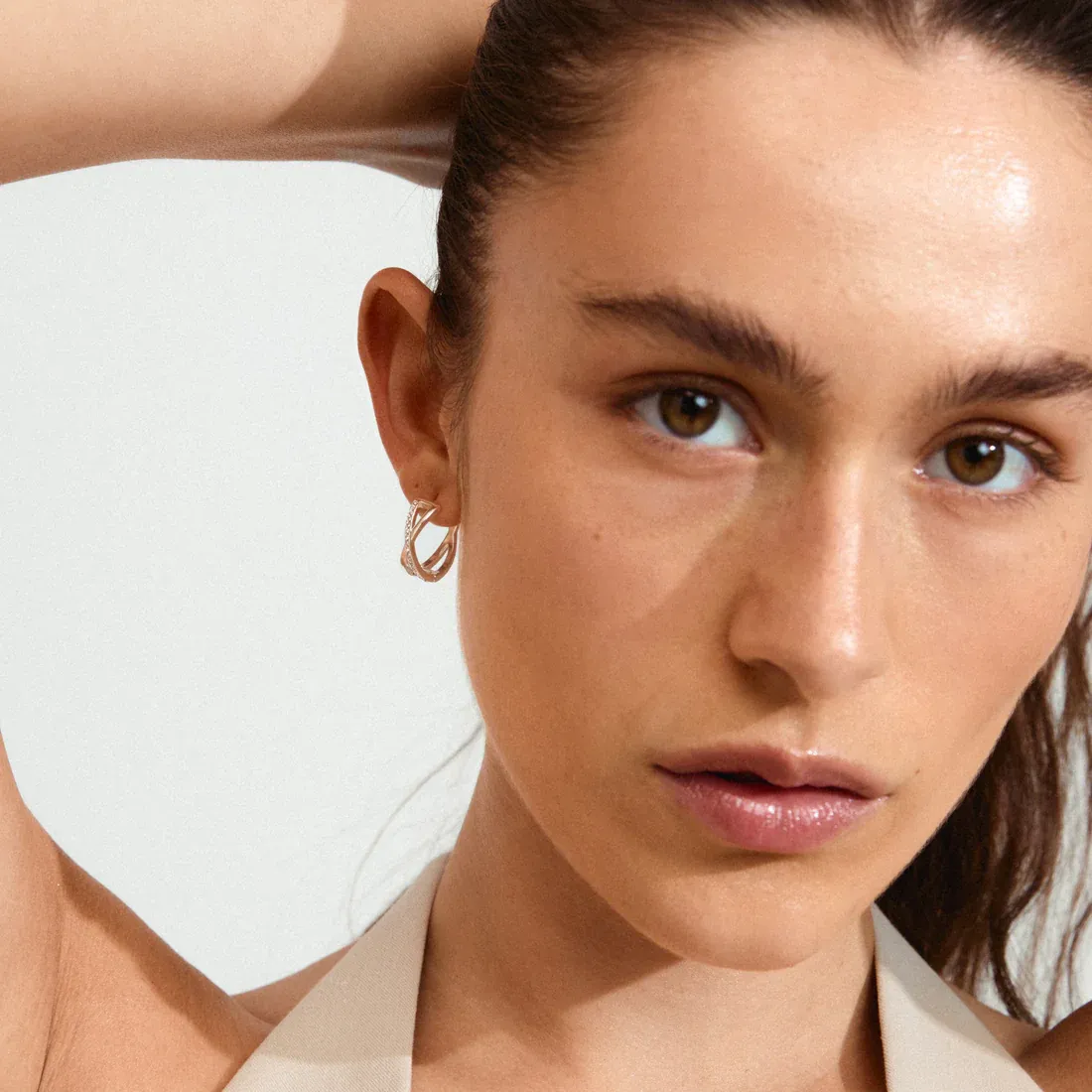 Pilgrim Kira Recycled Earrings - Silver sold by Boutique with Grace product image thumbnail 2