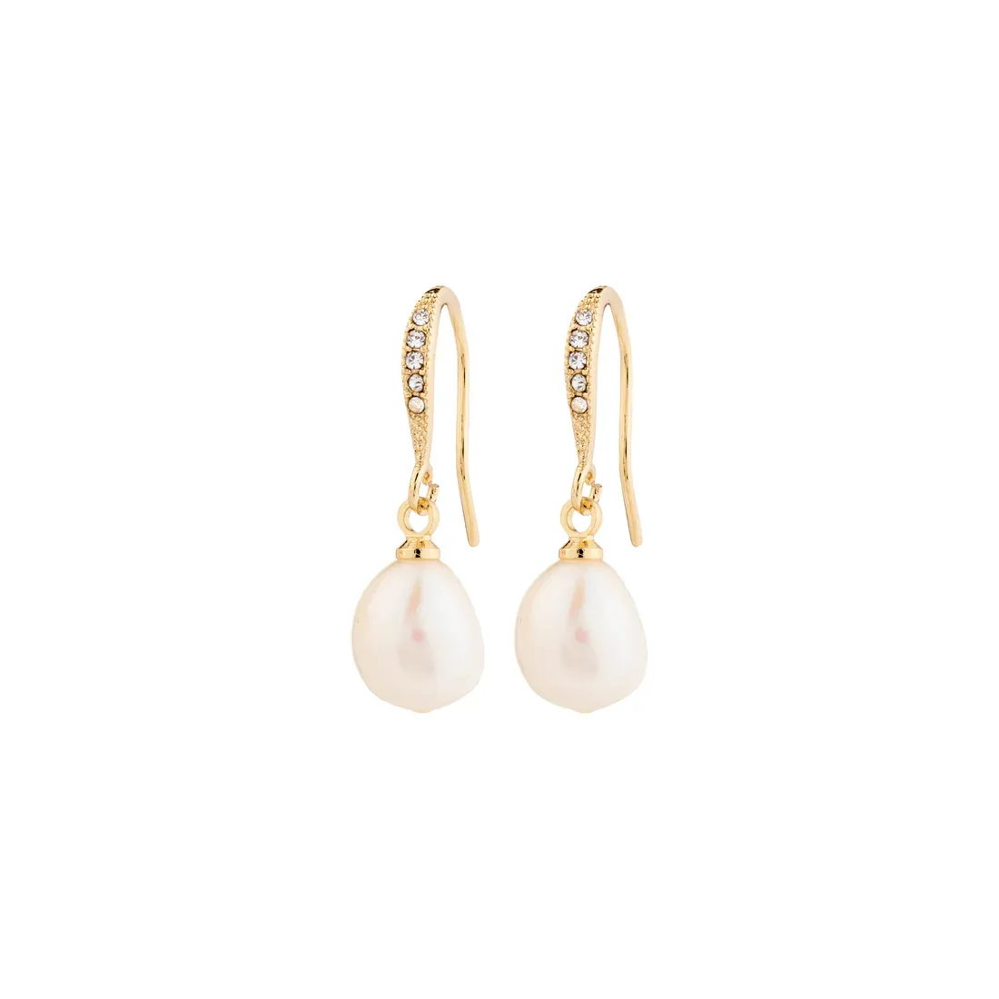 Pilgrim Jasmin Pearl Earrings - Gold sold by Boutique with Grace