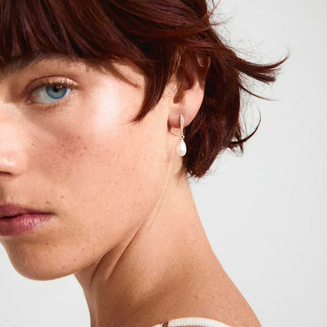 Pilgrim Jasmin Pearl Earrings - Silver sold by Boutique with Grace product image thumbnail 3