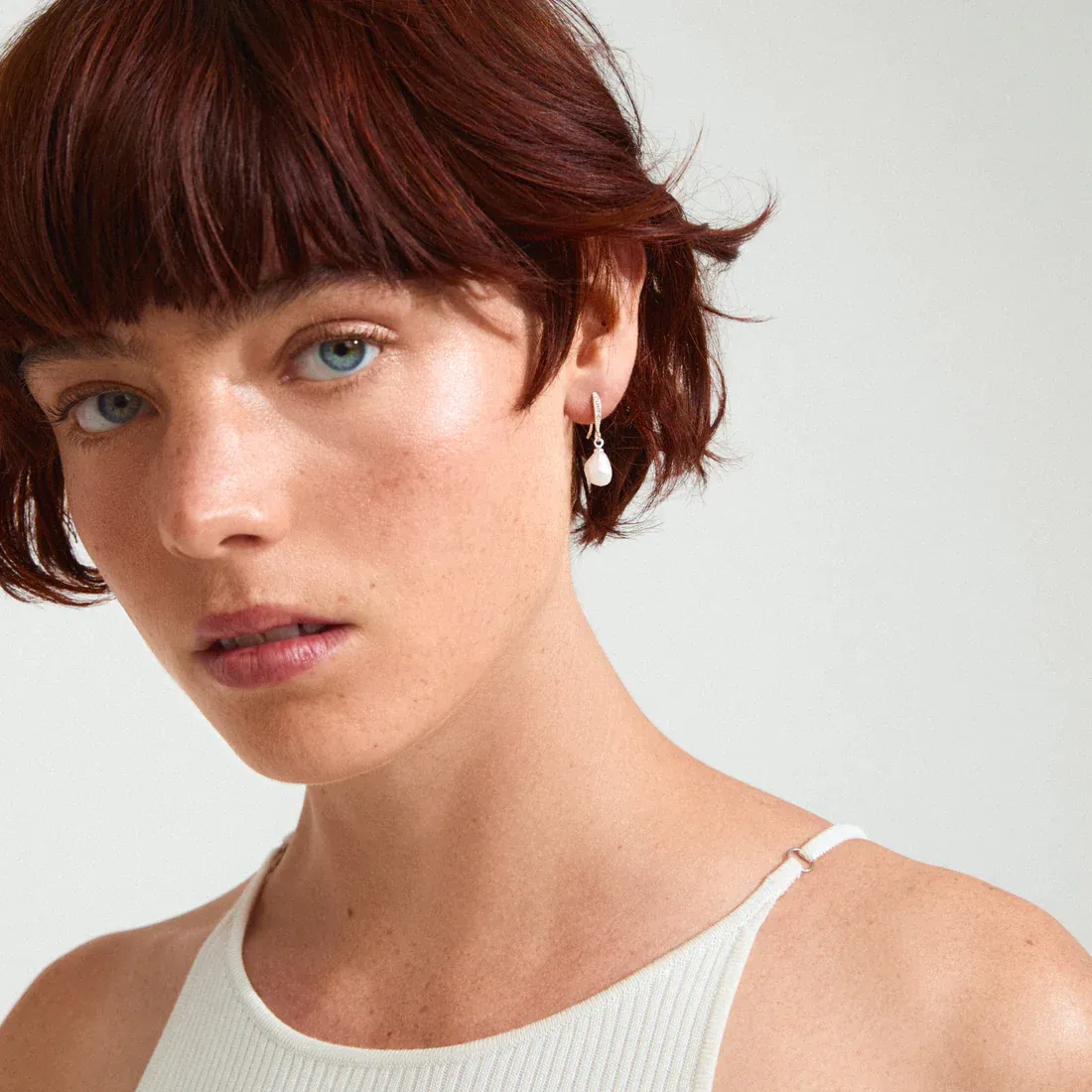 Pilgrim Jasmin Pearl Earrings - Silver sold by Boutique with Grace product image thumbnail 2