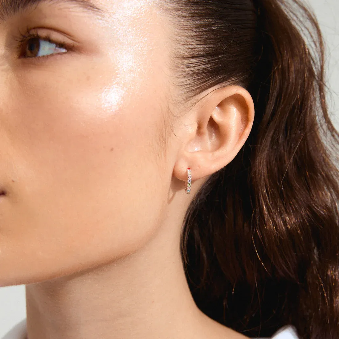 Pilgrim Kleopatra Recycled Hoops - Silver sold by Boutique with Grace product image thumbnail 3