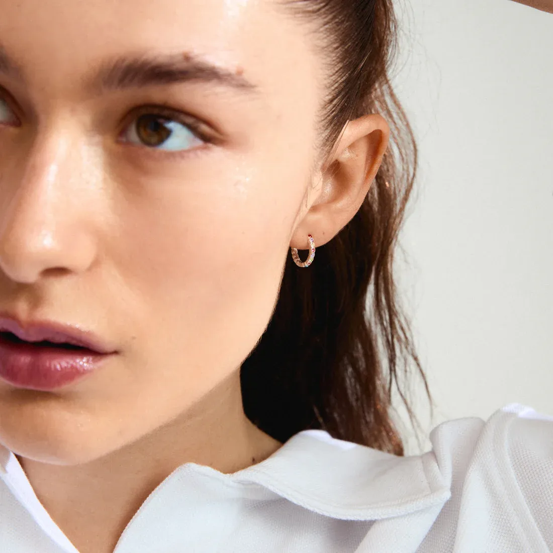 Pilgrim Kleopatra Recycled Hoops - Silver sold by Boutique with Grace product image thumbnail 2