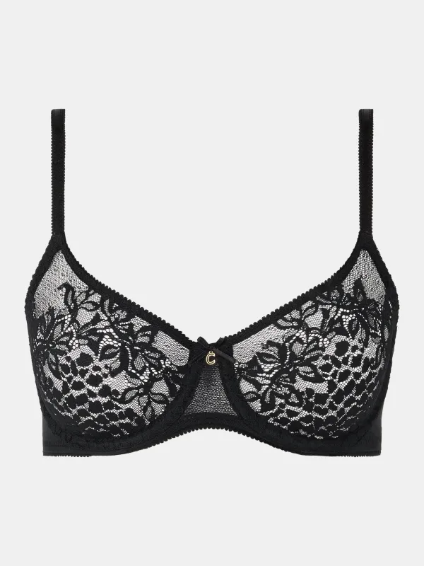 Chantelle Maris Seamless Lace Bra - Black sold by Boutique with Grace