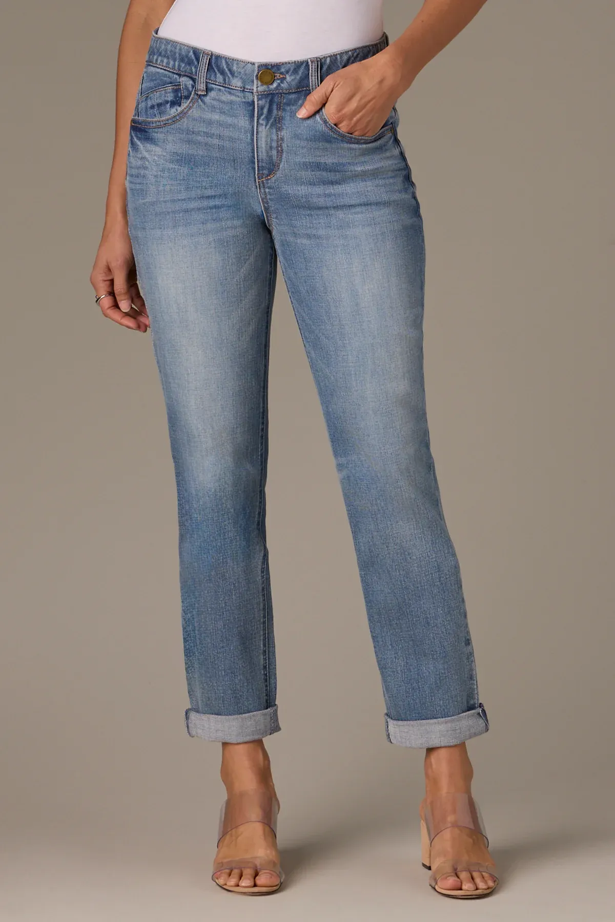 Wit & Wisdom Gemma Girlfriend Jean - Blue sold by Boutique with Grace